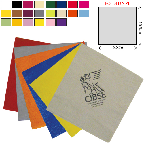 Paper Lunch Napkin 3Ply - Coloured (33x33cm)