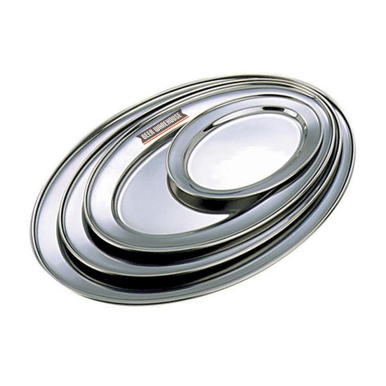 Stainless steel hotsell oval plate