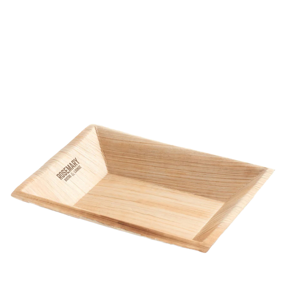 Medium Rectangular Disposable Palm Leaf Plate