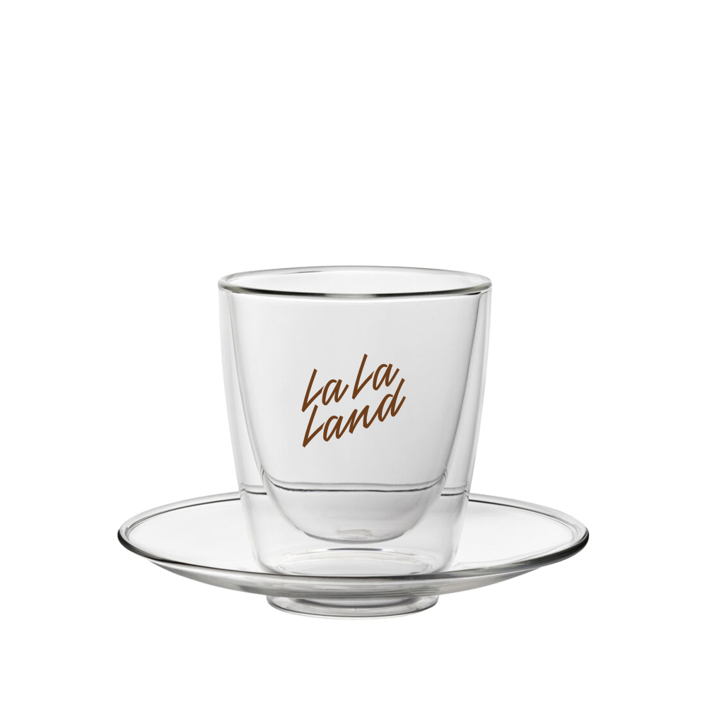 Double Walled Cappuccino Set Glass (220ml/7.75oz)