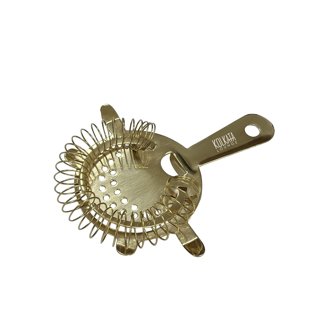 Gold Cocktail Strainer 4 Prong